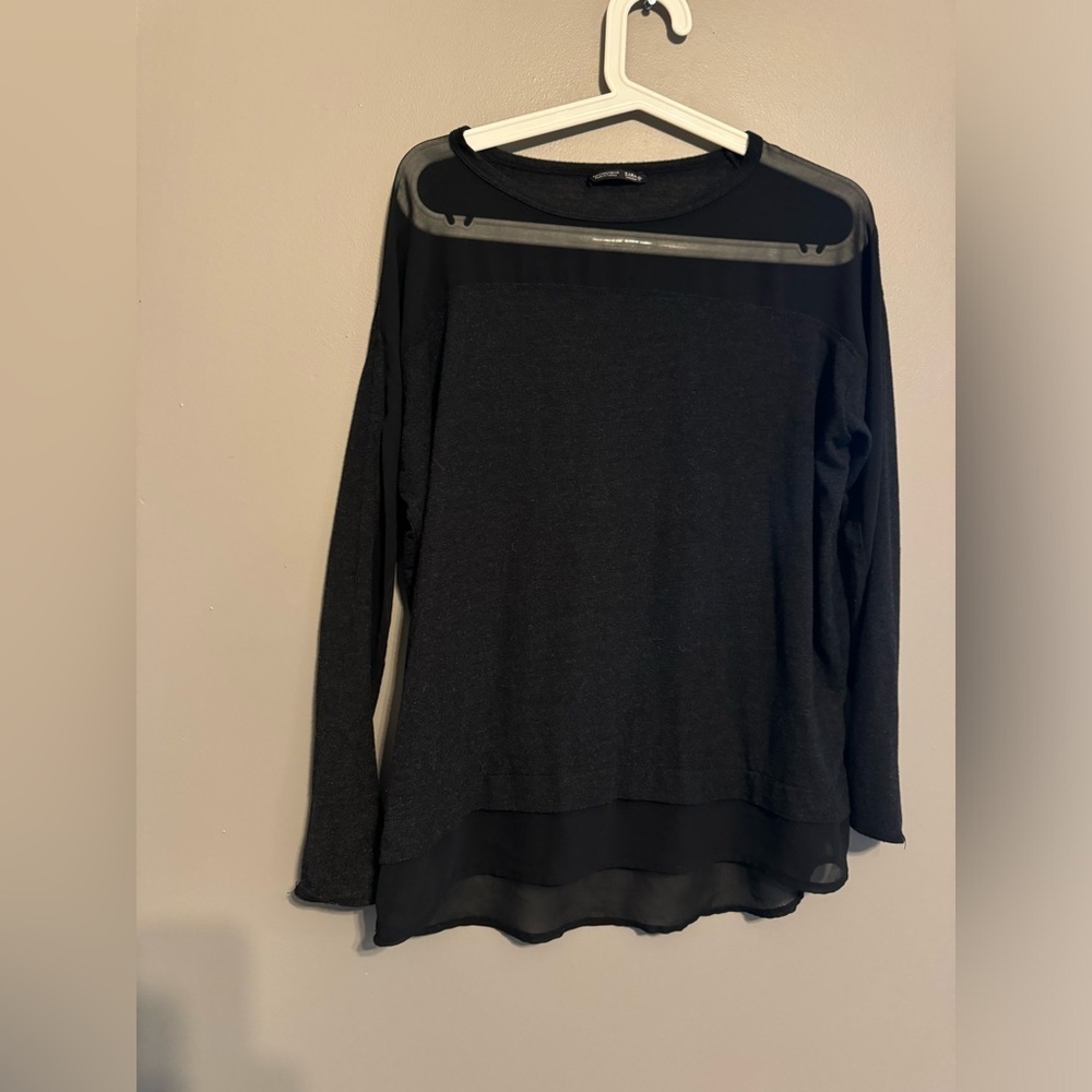 Zara top with mesh